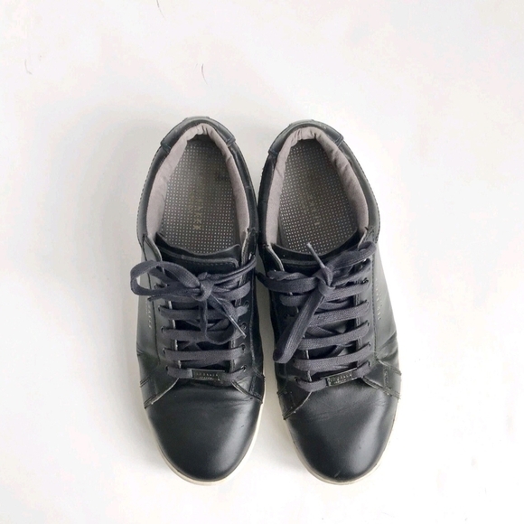 Ted Baker Men’s Black Matte Leather Casual Fashion Sneaker Shoe US 9|UK 8|EUR 42 - Picture 6 of 12
